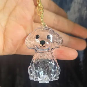 Transparent Pet Memorial Cup, Cute Dog Shape Ornament, Lightweight Home Office Decor, Durable Plastic Material, Mini Memorial Figurine
