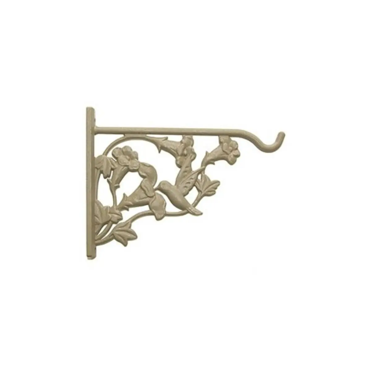 Panacea Products 259389 8 in. Hummingbird Aluminum Hanging Plant Bracket, Sand