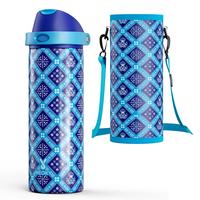 Blue Plaid(with cup sleeve)