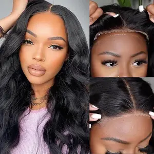 Body Wave Glueless Wig 30 34 Inch 13x4 Human Hair Pre Cut Lace Closure Wig Brazilian 7x5 Transparent Lace Closure Wig For Women Pre Plucked Glueless Human Hair Wigs