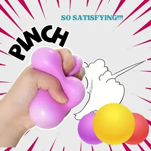 Squishy Stress Ball Squishies Toys - Premium 1.6 Inch Dough Squishy Balls with Butter Outer Casing, Soft Sensory Stress Relief & Hand Therapy Toy for Adults, Classroom Calm Down Item (12-72 Pcs)