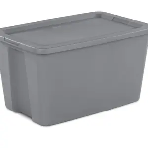 30 Gallon Plastic Tote Box - Titanium Organiser 30 Gallon Plastic Tote Box - Titanium Organiser