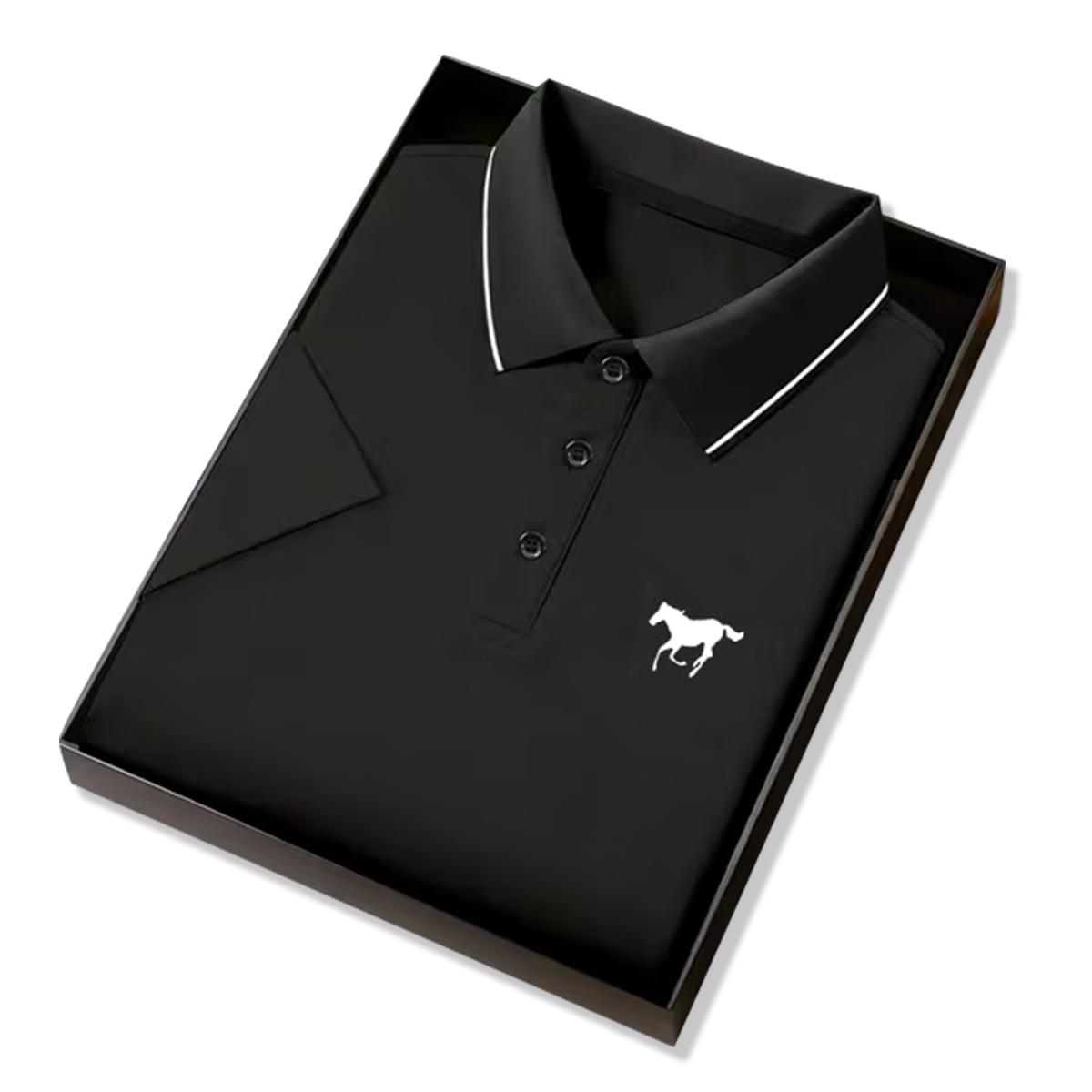 Men’s 3-piece polo shirt set for business casual, sports, and everyday activities; short-sleeve polo shirts; short-sleeve polo shirt set