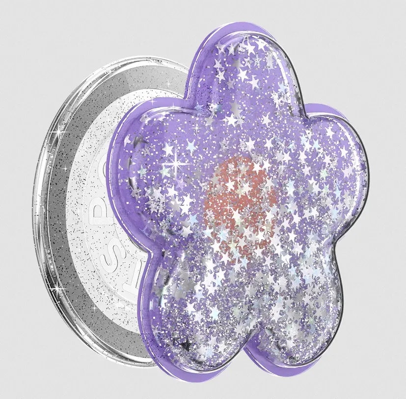 PopSockets MagSafe PopGrip Phone Holder - Tidepool, Squishy Daisy, Lavender Design - Mobile Phone Accessories