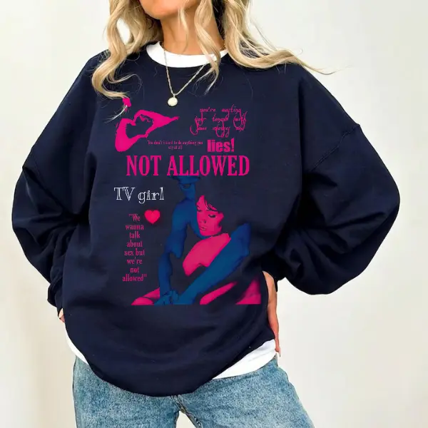 Women's Unisex Pullover Sweatshirt - TV Girl French Exit Album Merch - Pop Music Band Apparel - Lovers Rock Fan Gift