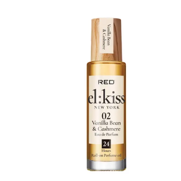 el:kiss New York Perfume Roll-On 12ml - Vanilla Bean & Cashmere Eau de Parfum - 24 Hours Long Lasting Fragrance