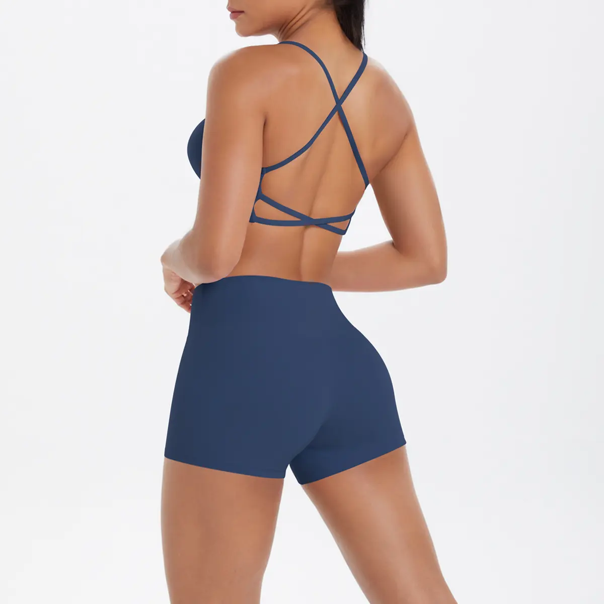 7112 bra+7101 shorts set   badge blue