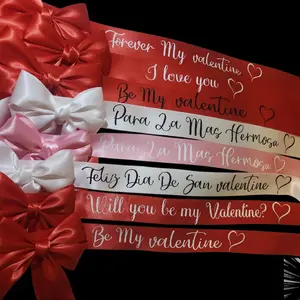 12 Personalized Ribbon Mesaage For Bouquet Decoration