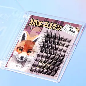 Mixed Length False Eyelashes (1 Box), Single Cluster Segment Natural Look Eyelash Extensions, Self Grafting C Curl False Eyelashes, Eye Makeup Supplies for Women & Girls