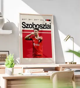 Dominik Szoboszlai Liverpool Poster, Football Download Poster, Dominik Szoboszlai Printable Poster