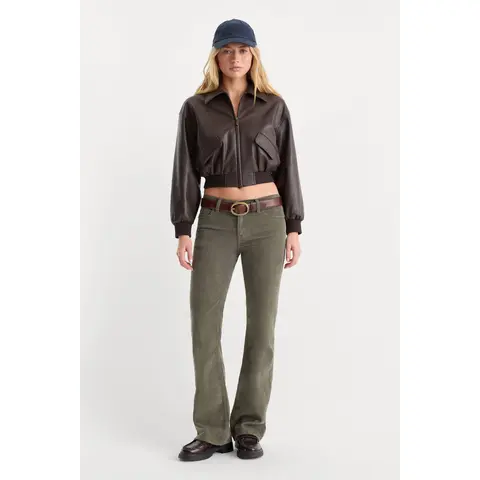 VINTAGE LOW RISE BOOTCUT CORDUROY PANT | WASHED CYPRESS
