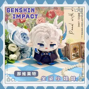 Genshin Impact Yae Miko Hu Tao Ganyu Raiden Shogun Mascot Costume Plush 10cm Dolls for Cosplay Events Roleplay
