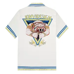 Grand Palace Pattern Short Sleeve Camp Collar Shirt