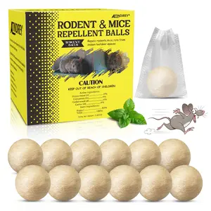 Atindirey Mouse & Rat Repellent Balls, Indoor/Outdoor/Car Engine Protection, Long-Lasting Peppermint Oil Formula, Safe for Pets & Kids, 30-60 Days Effective Mouse Deterrent