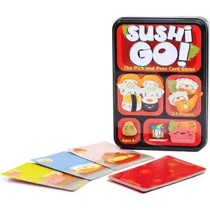 Sushi Go! Family Card Game – Pick & Pass Strategy Card Game by Gamewright for 2–5 Players, Ages 8+