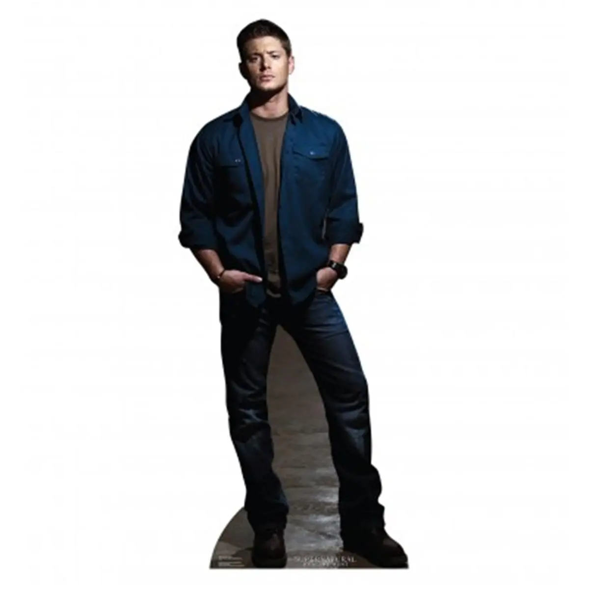Advanced Graphics Dean Winchester Decorative Cardboard Cutout Collectible - Dean Image, 4 lbs Weight, 73x30 in, for Supernatural Enthusiasts, Home Decor Supplies
