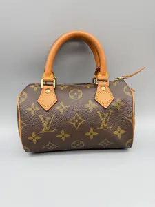 Pre-owned Louis Vuitton Coated Canvas Mini Bags Nano Speedy Monogram Canvas