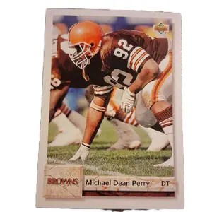 Upper Deck 1992 #576 Michael Dean Perry Cleveland Browns DT Football Card Collectible Sports Memorabilia
