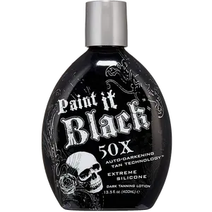 Millennium Tanning Paint It Black 50X – Extreme Dark Tanning Lotion, 13.5 oz