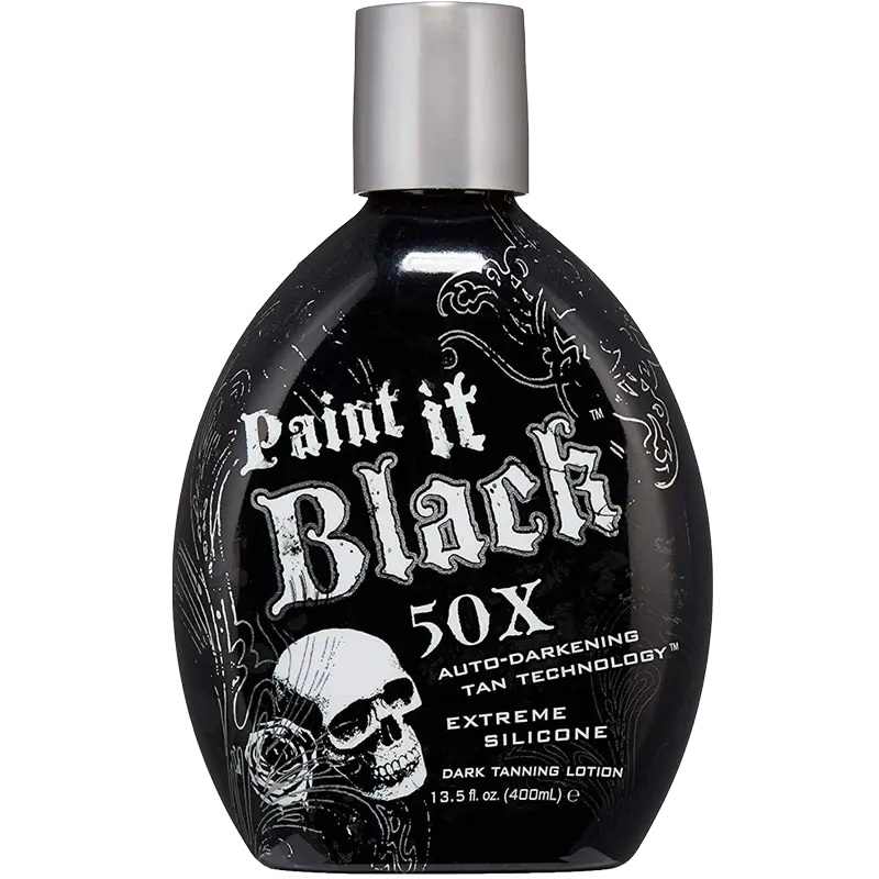 Millennium Tanning Paint It Black 50X – Extreme Dark Tanning Lotion, 13.5 oz