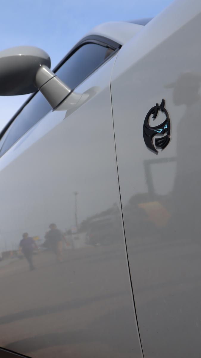 Item: 3" x 3", Blue, Matte Black