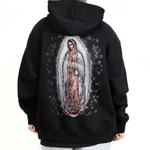 Virgen De Guadalupe, Chicano Clothing, Gangster clothes, Hoodies for men, Men's clothing, Streetwear, Graphic tee VG9