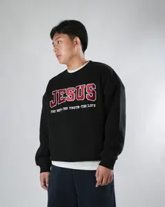 Faith Link Co. – Jesus “The Way, The Truth, The Life” Crewneck – Premium Cotton Blend, Message-Driven and Scripture-Based Design (John 14:6)