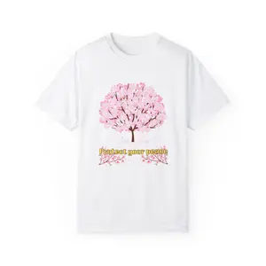 Cherry Blossom T-shirt, Nature Lover Gift, Boundaries Tee, Unisex Top, Floral Shirt, Japanese Sakura Blossoms, Protect Your Piece Shirt