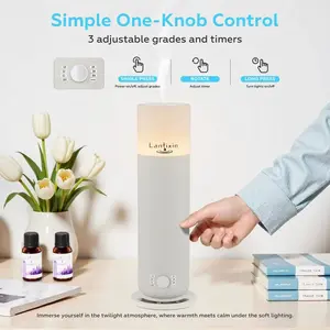 Fabric Torchlight Pro Luxury Torch-Style Aroma Diffuser with Ambient Light