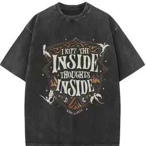 Ridoc Quest Squad Shirt, I Kept The Inside Thoughts Inside Tee, Onyx Storm T-Shirt, Fourth Wing Merch, Bookish Gift