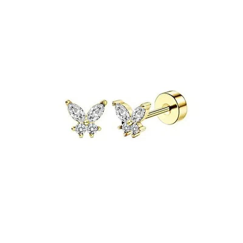 A pair of golden butterflies