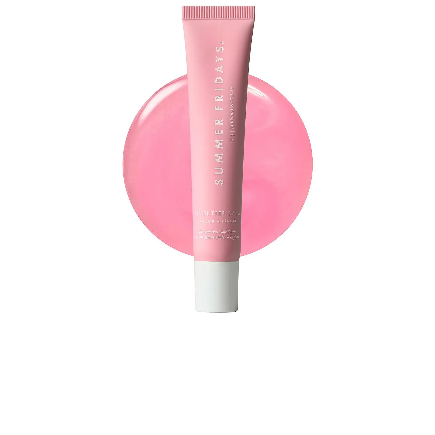 Summer Fridays Limited Edition Lip Butter Balm in Strawberry Soft Serve Summer Fridays Limited Edition Lip Butter Balm in Strawberry Soft Serve