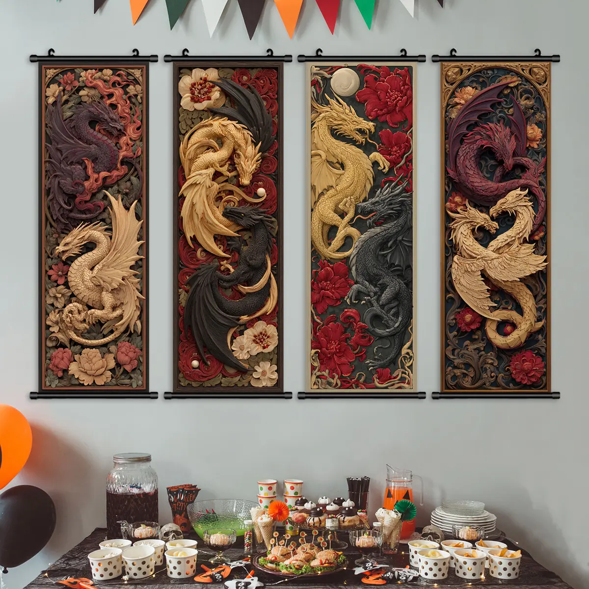 4PCS-15.8x47.2inch (40x120cm)-U