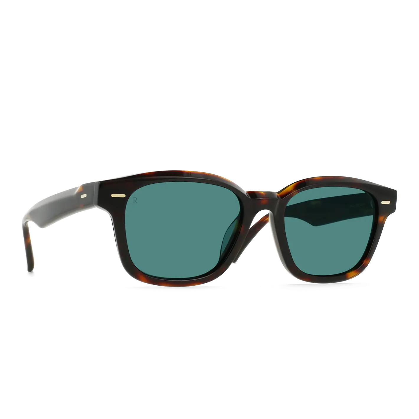 RAEN Carby-Kola Tortoise Pacifica-53 Acetate Frame Sunglasses with Rectangular Silver Pins & Refined Beveling Details for Men Women