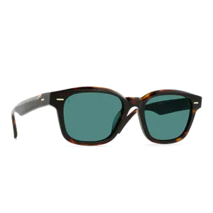 RAEN Carby-Kola Tortoise Pacifica-53 Acetate Frame Sunglasses with Rectangular Silver Pins & Refined Beveling Details for Men Women