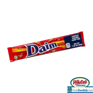 Daim Crunchy Caramel Chocolate Bars, 1.97oz
