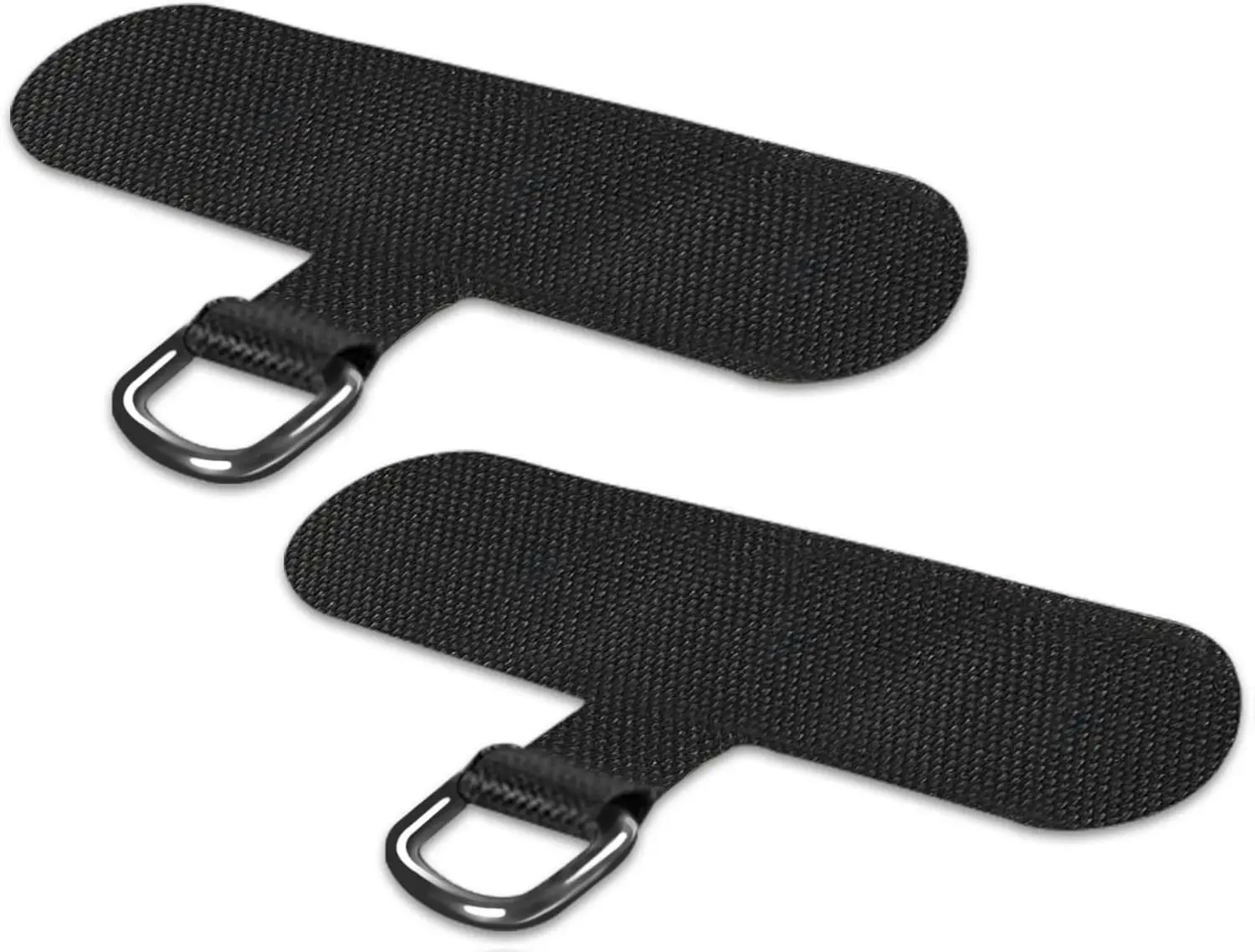 Phone Tether Tab for iPhone, Cell Phone Lanyard Patch, Phone Strap Replacement Part for All Full Phone Cases (Black)