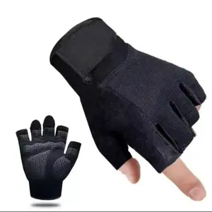 Unisex Half-Finger Anti-Slip Breathable Weightlifting Gloves, Gym Gloves for Crossfit, Workout, Exercise, Cycling, Training