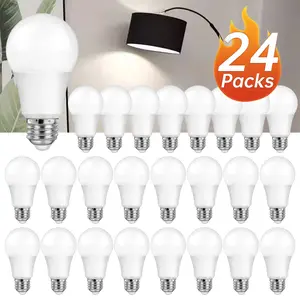 60W equivalent, 4/10/24 pack A19 LED bulbs, 8.5W, color temperature 3000K/5000K, E26 standard base, non-dimmable, suitable for home and office，Christmas gift