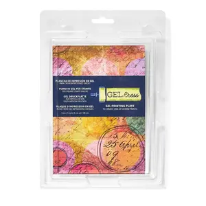 GEL Press 5 x 7 Gel Printing Plate for Monoprinting - Easy Art Supplies for All Skill Levels - Reusable & Durable - Perfect for Art Journaling, Fabric Printing, and Mixed Media Projects