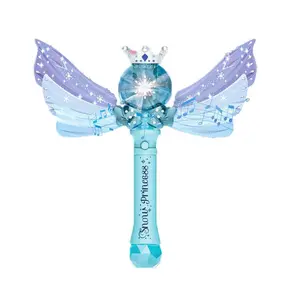 Princess Magic Bubble Wand, Magic Bubble Wand with Bubble Concentrate, Birthday Gift Toy, Fairy Bubble Wand, Outdoor Play Toy