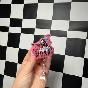 Lord Have MRSA Badge Reel - Cute & Stylish Design for Healthcare Teachers Office Staff - Secure Accessory for Everyday Use