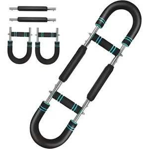 Twister Arm Trainer, Adjustable 6 Resistance Levels(30-120lb) Twister Arm Chest Exerciser with 4 Springs & Poster for Men & Women
