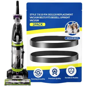 2 Pack 3031120 Vacuum Belt for Bissell Style 7 9 10 Powerforce Helix Powerlifter