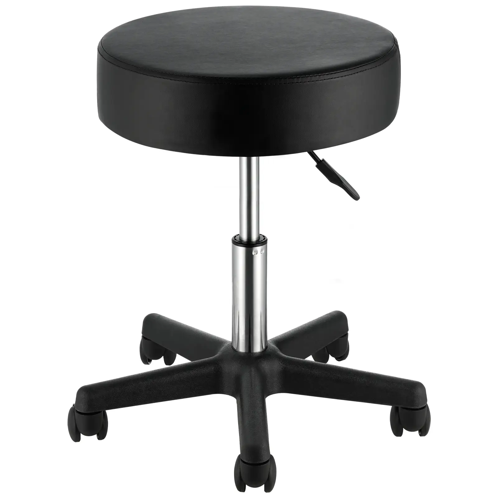 VEVOR Rolling Stools with Wheels, 400 LBS Weight Capacity Adjustable Height Stool with Ultra-Thick Seat Cushion, Swivel Stools Chair for Salon, Bar, H