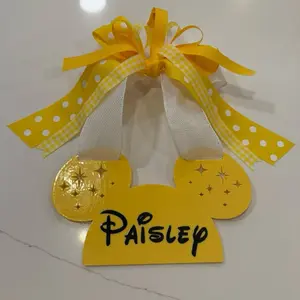 Personalized Custom Stroller Tag Name ID Tag for Theme Parks and Travel