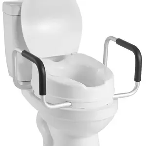 VEVOR Raised Toilet Seat, 6 Height Raised, 300 lbs Weight Capacity, Universal Toilet Seat Riser, Screw Rod Locking, with Toilet Seat, for Elderly, Handicap, Patient, Pregnant, MedicalVEVOR Super Brand Day