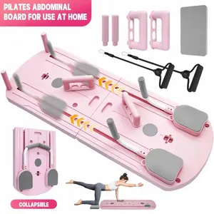 8-in-1 Multi-Functional Foldable Pilates Board, 24 Non-Slip Feet, Small Space Storage for Living Room, Bedroom, Gym, Yoga Room, yoga board