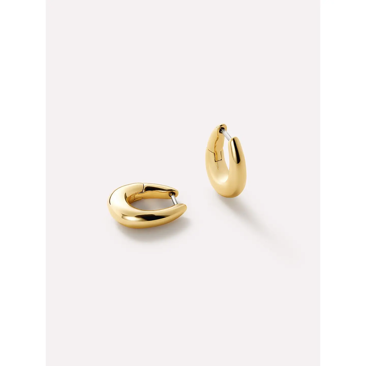 Gold Huggie Earrings - Amaya