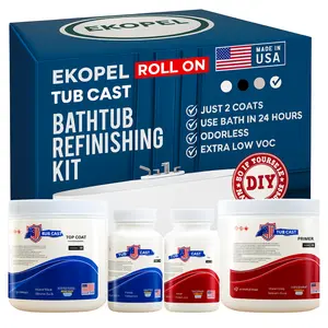 Roll On Ekopel Bathtub Refinishing Kit - Ultra Durable, No Odor,  New Easy Roll On Applicatio